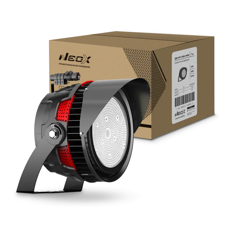картинка Прожектор светодиодный ДДО-SPFL 500Вт 100-277В 5000К 65000Лм 130Лм/Вт 45 градусов IP66 гарантия 7 лет NEOX