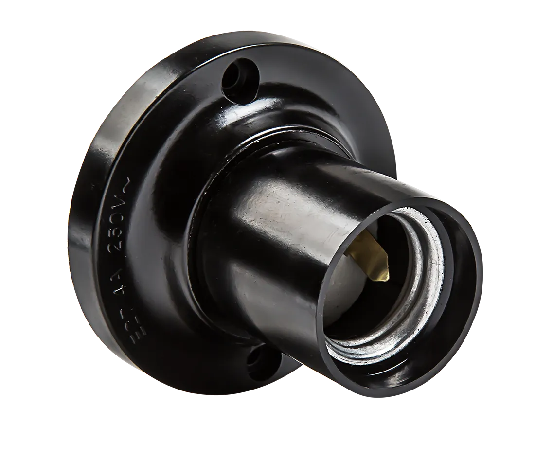 картинка Патрон Е27 Ф П-01 Е27 карболитовый потолочный IN HOME