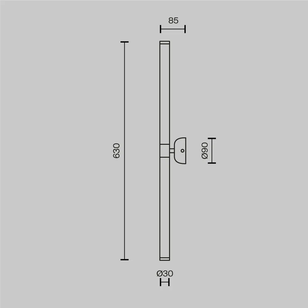 картинка Настенный светильник (бра) Maytoni MOD106WL-L16B3K
