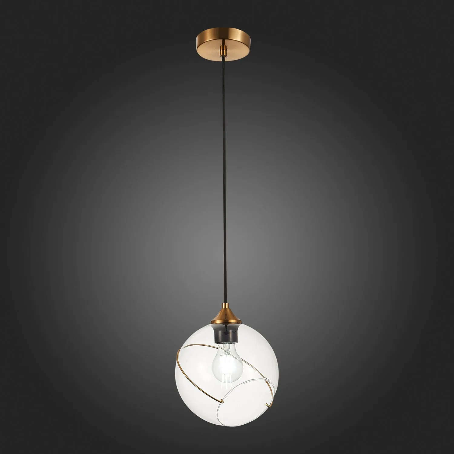 картинка SLE103103-01 Подвес Золотистый/Прозрачный E27 1*60W