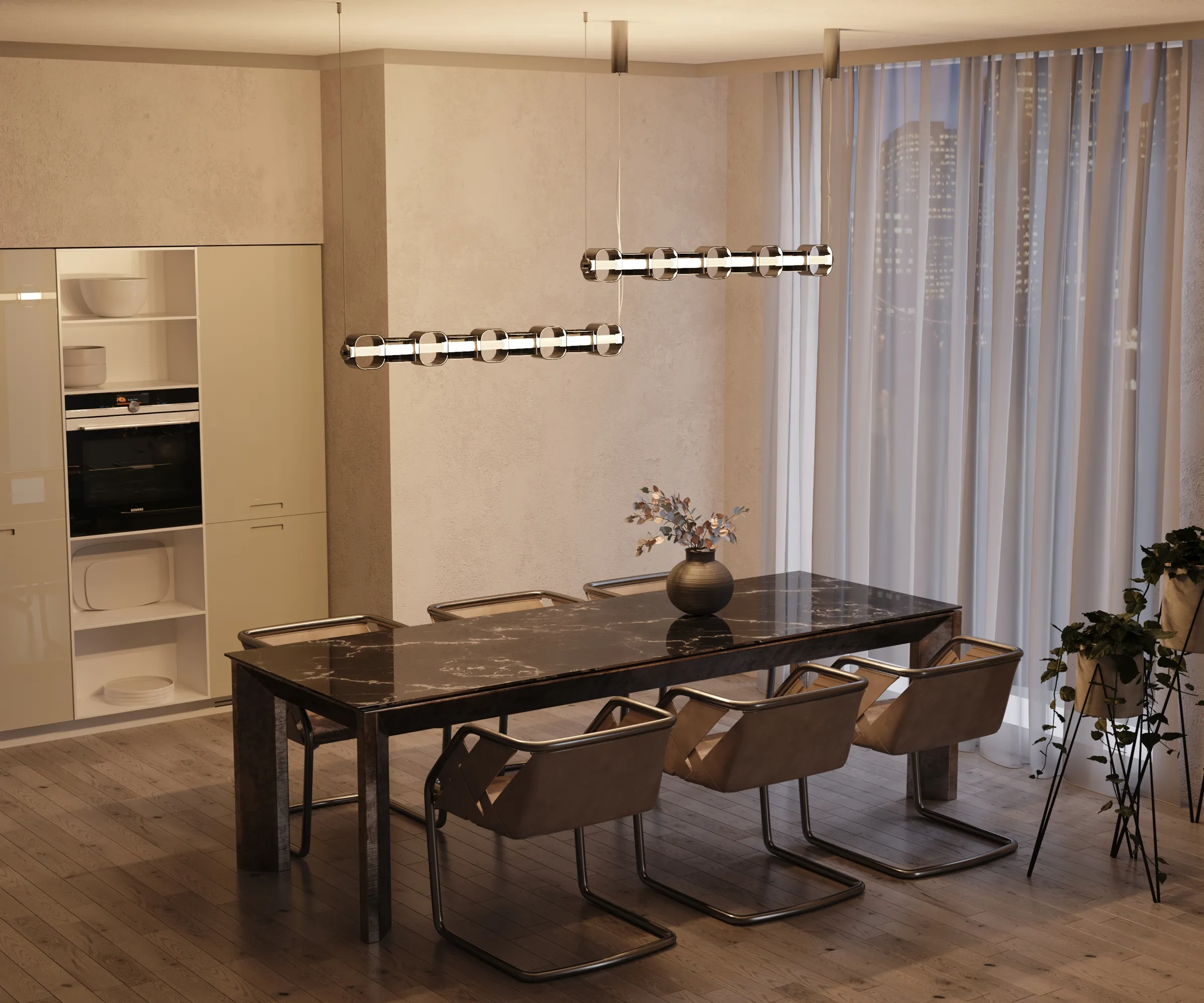 картинка Подвесной светильник Maytoni MOD381PL-L45CH3K