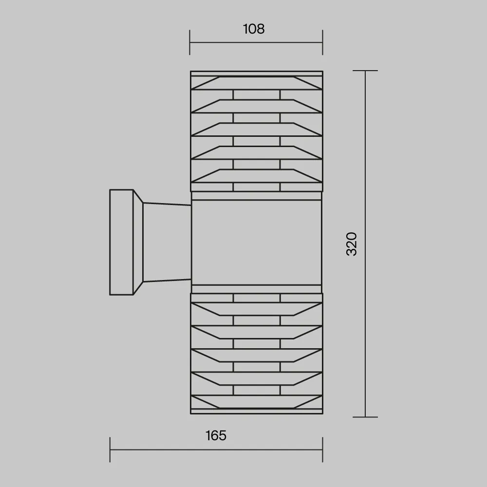 картинка Настенный светильник (бра) Outdoor O576WL-02B