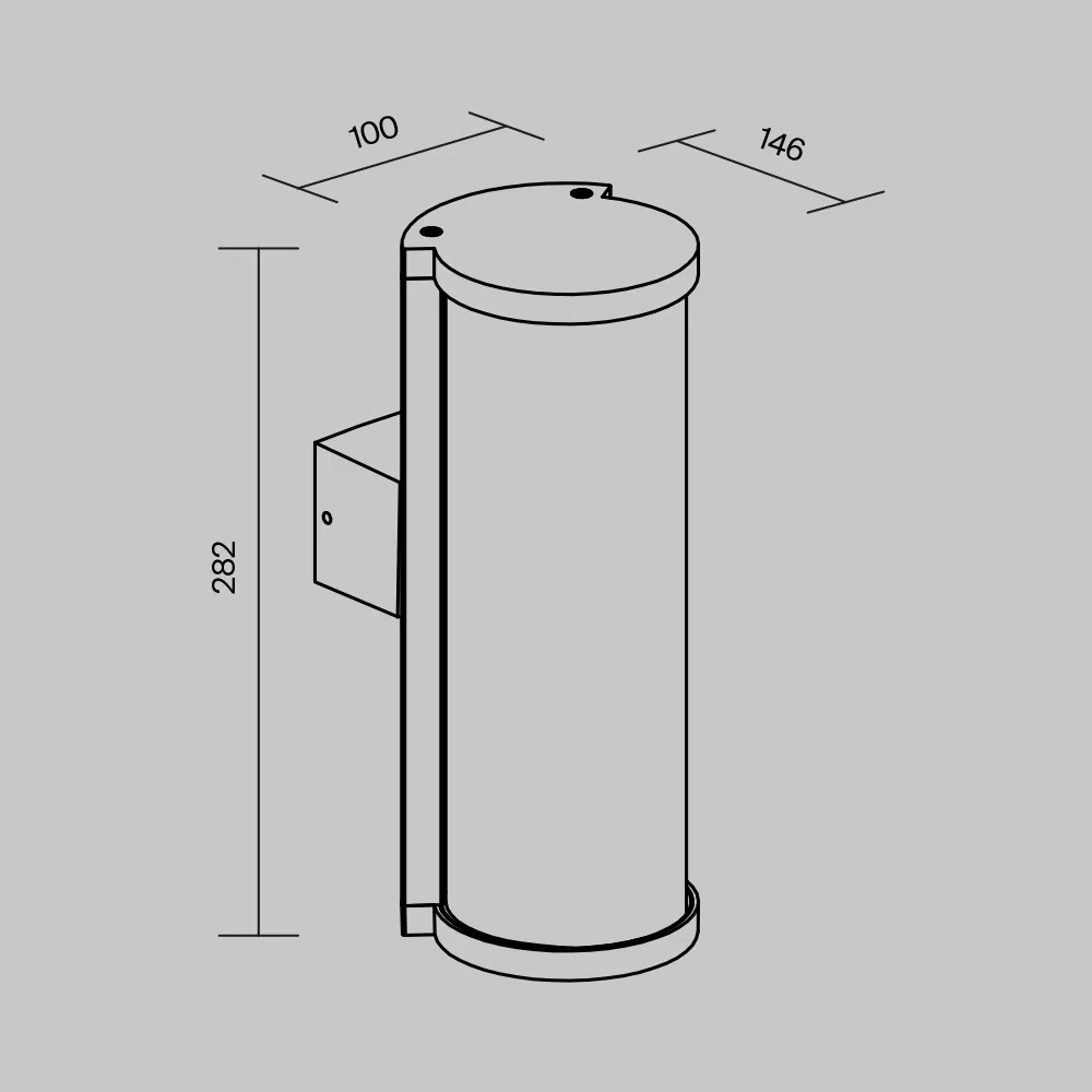 картинка Настенный светильник (бра) Outdoor O451WL-01GF