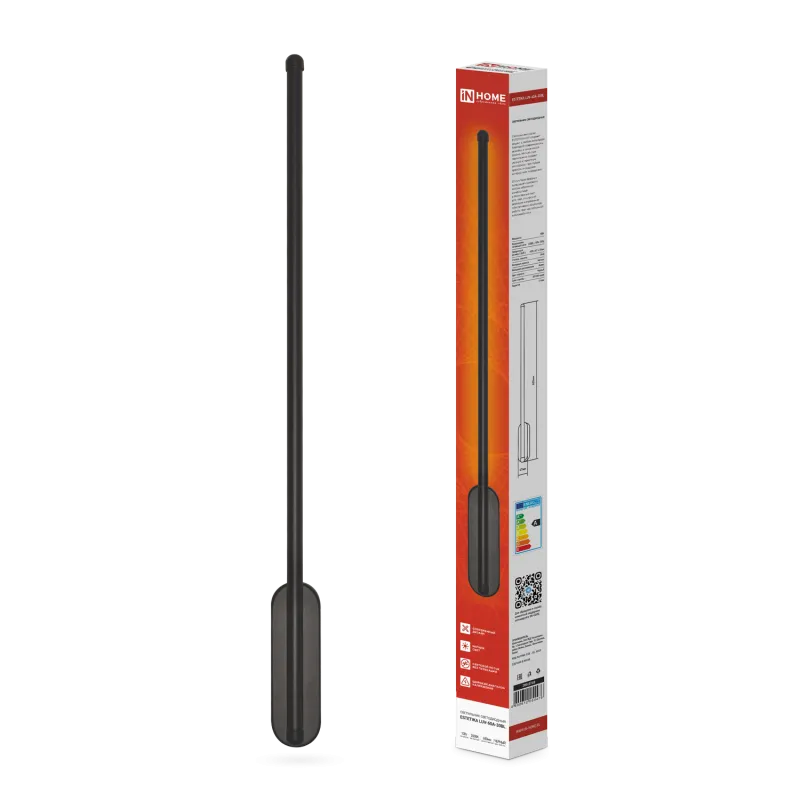 картинка Светильник светодиодный ESTETIKA LUV-60A-30BL 10Вт 230В 3000K 700Лм 600х50x25 черный IN HOME