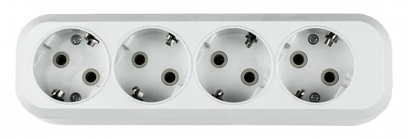 картинка Колодка УЗ-4-GRAND четырехместная с заземлением 5140 IN HOME