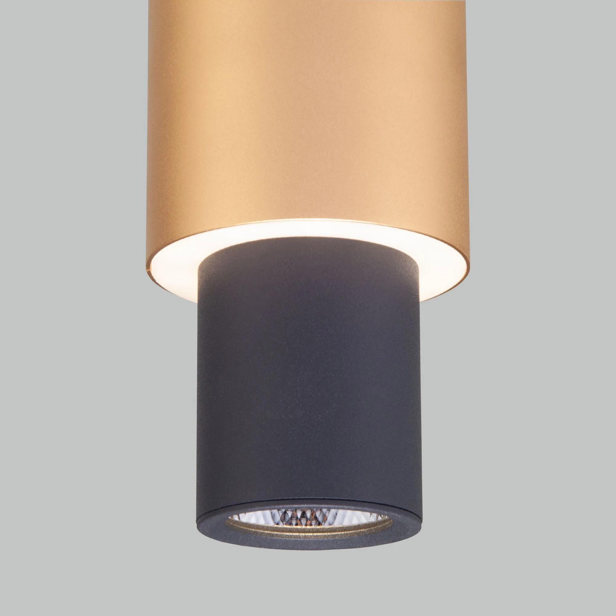 картинка Подвесной светодиодный светильник 50204/1 LED черный/матовое золото