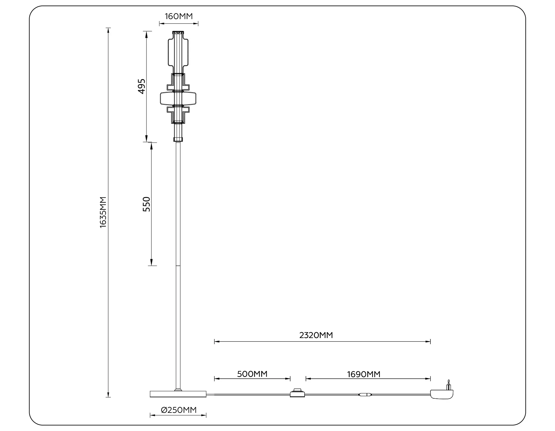 картинка Напольный светодиодный светильник