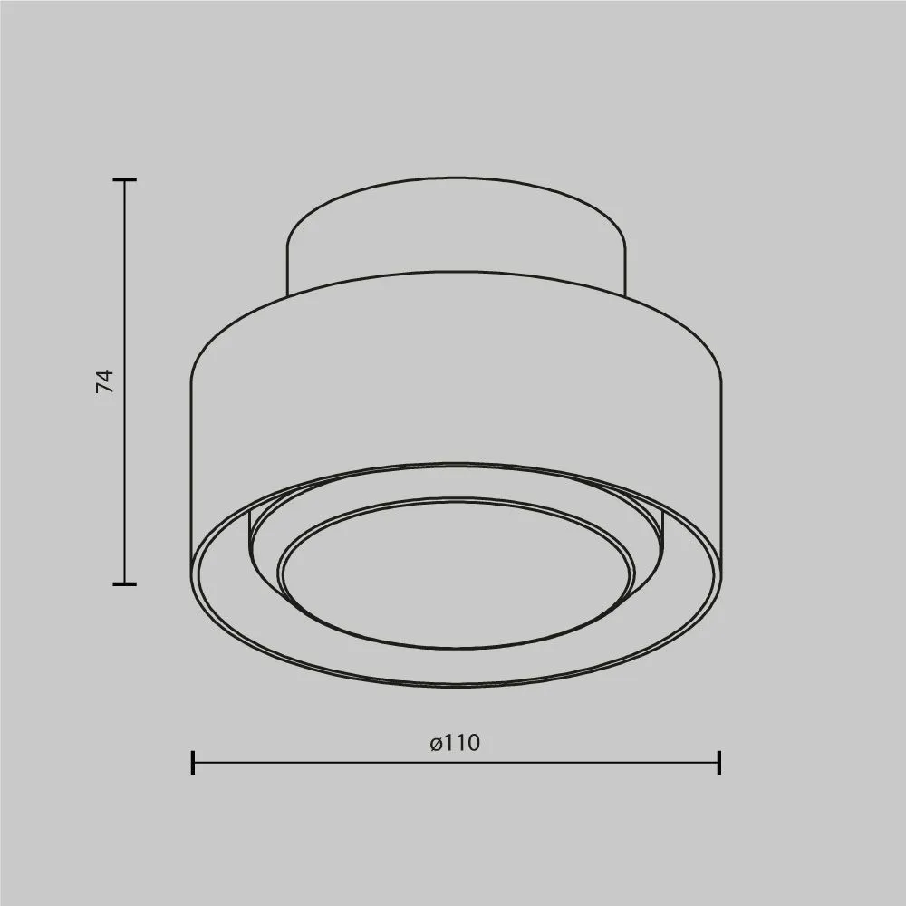 картинка Потолочный светильник Technical C092CL-GX53-B