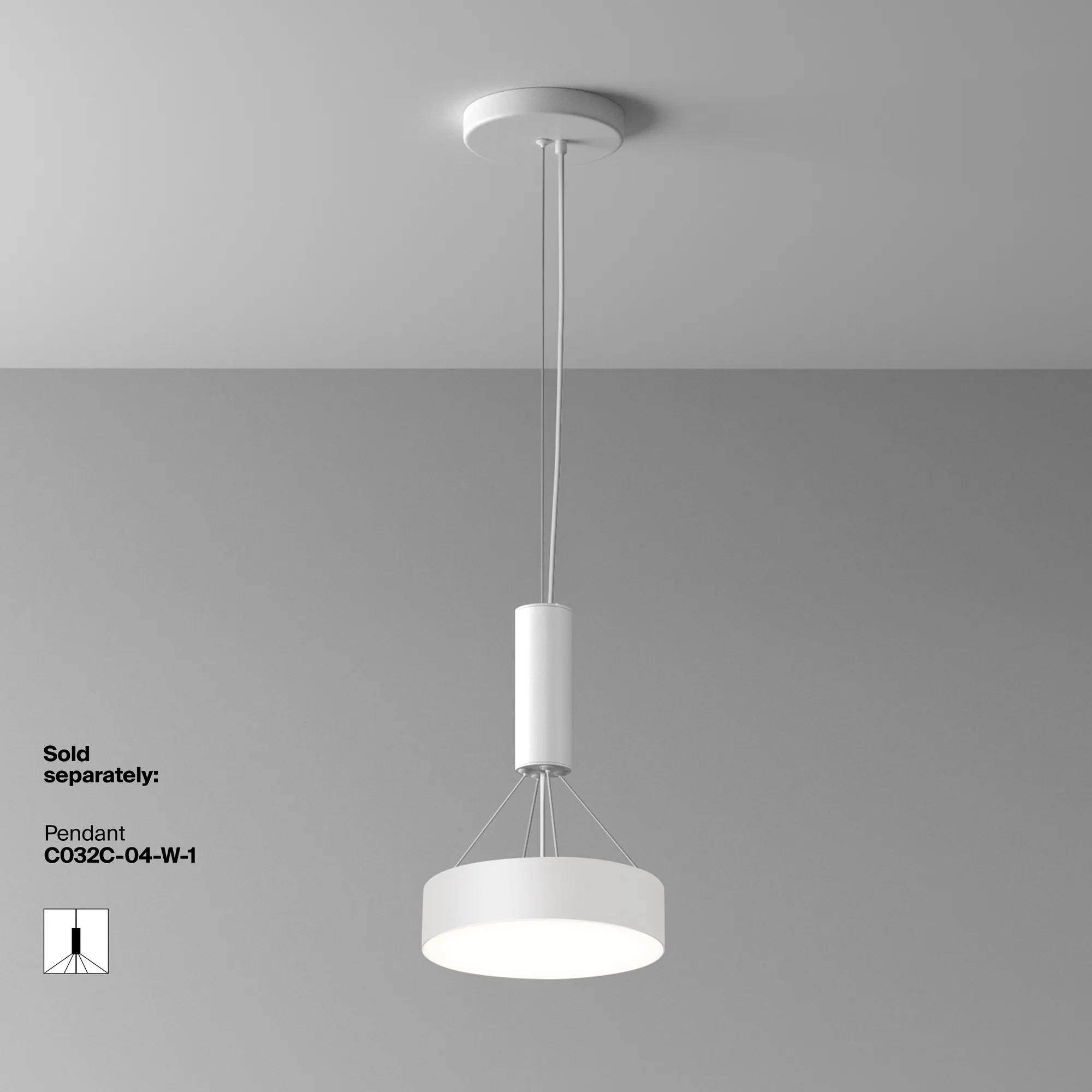 картинка Потолочный светильник Technical C032CL-24W4K-RD-W