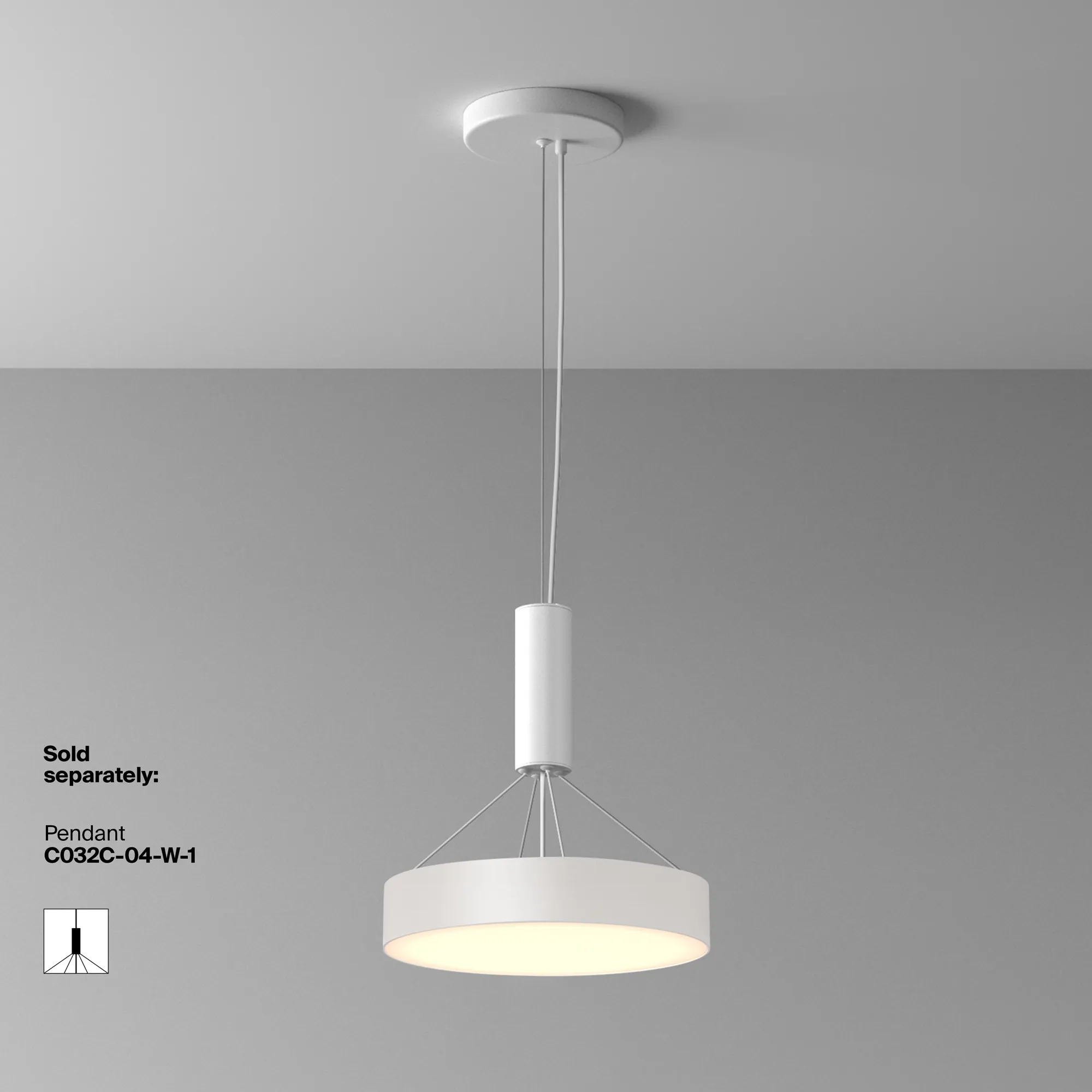картинка Потолочный светильник Technical C032CL-36W3K-RD-W