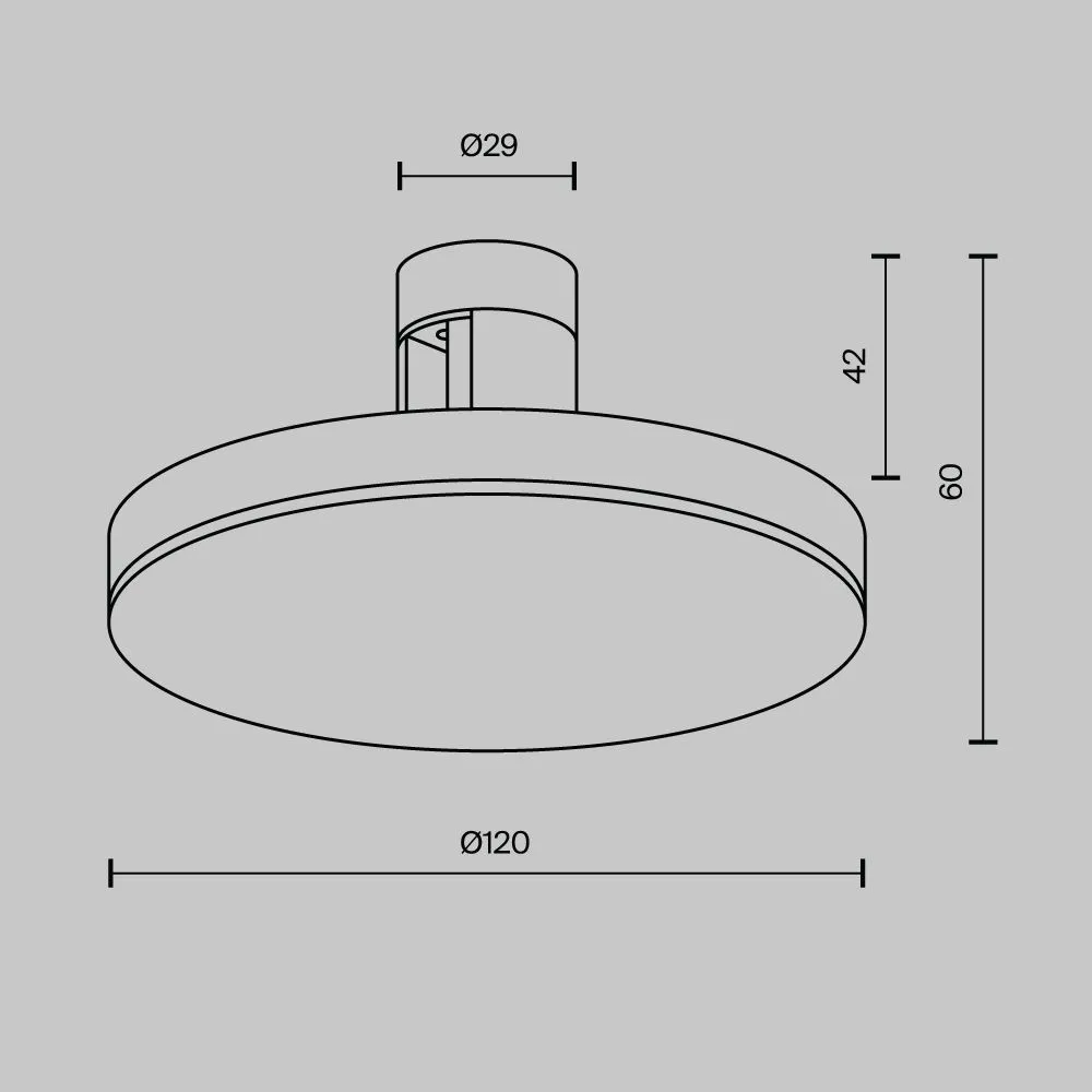 картинка Трековый светильник Technical TR152-1-7W3K-PT