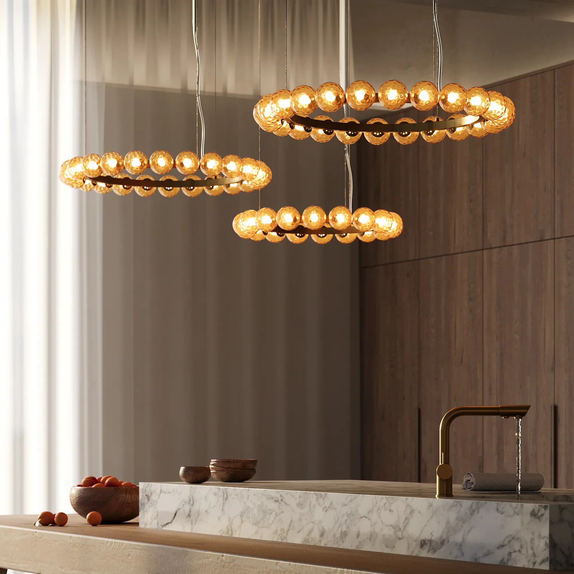 картинка Подвесной светильник Maytoni MOD331PL-L42BS3K