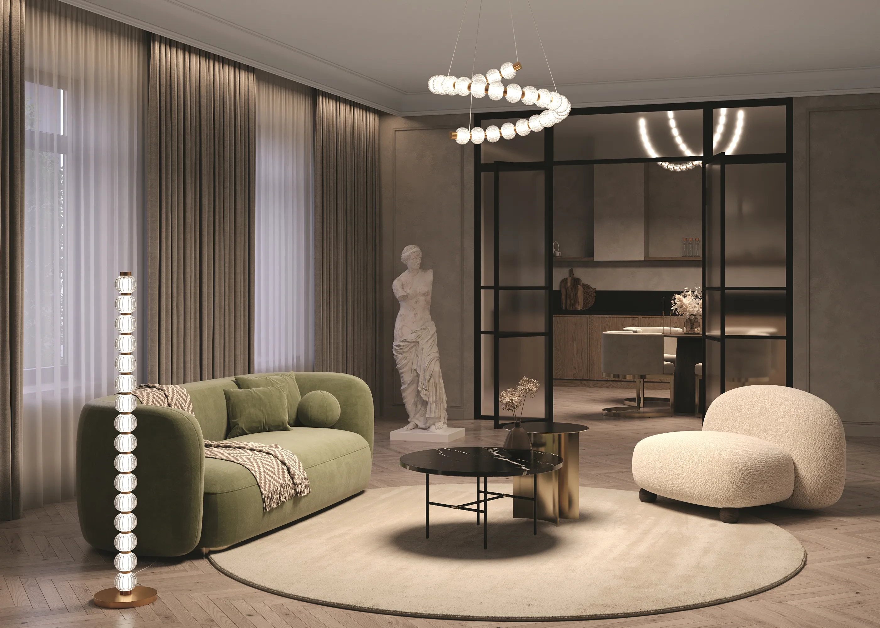 картинка Напольный светильник (торшер) Maytoni MOD555FL-L23G3K