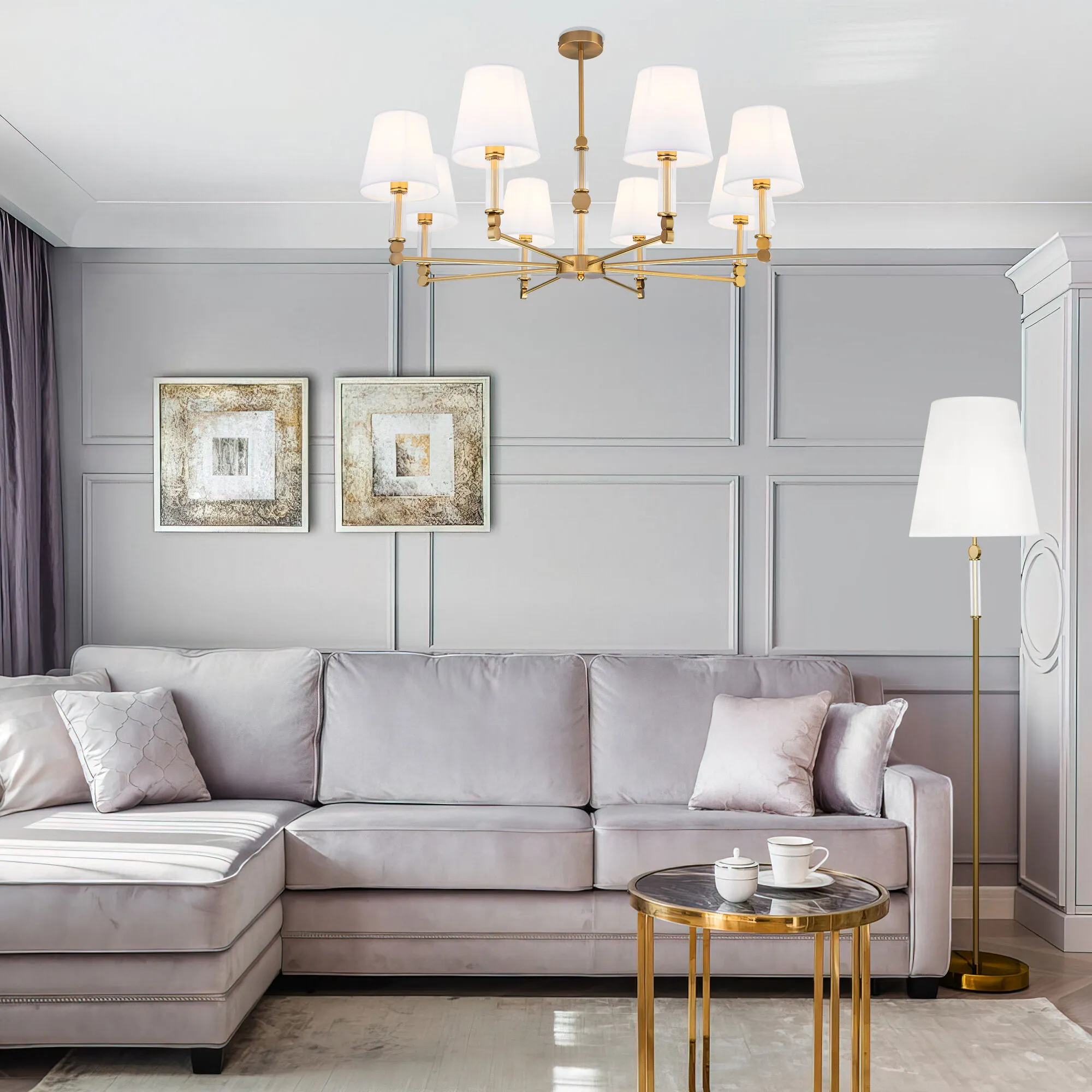 картинка Напольный светильник 01146/1 латунь