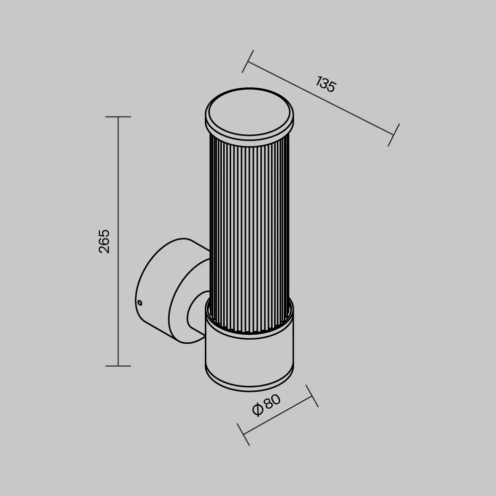картинка Настенный светильник (бра) Outdoor O593WL-L8BR3K