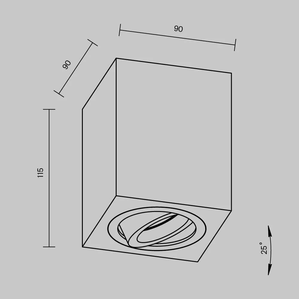 картинка Потолочный светильник Technical C017CL-01W