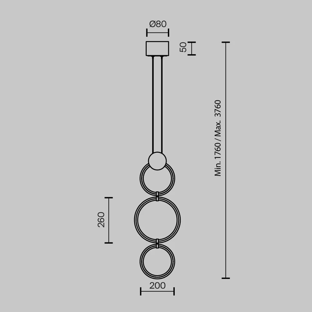 картинка Подвесной светильник Maytoni MOD357PL-L20BS3K