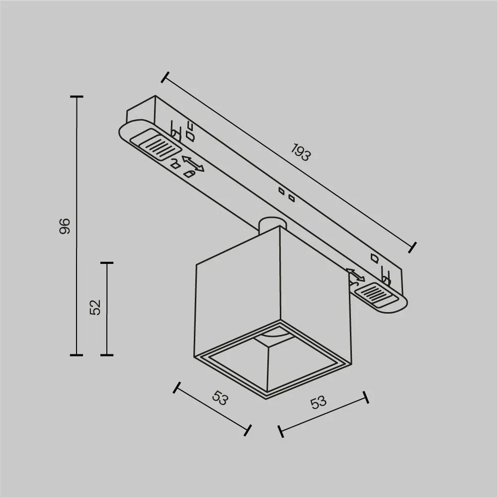 картинка Трековый светильник Technical TR133-2-7W4K-W