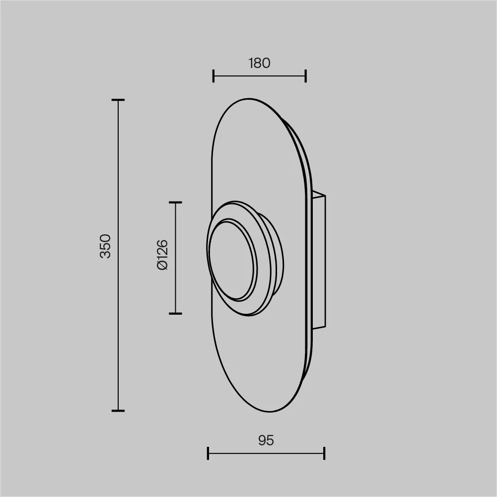картинка Настенный светильник (бра) Maytoni MOD361WL-L20BS3K