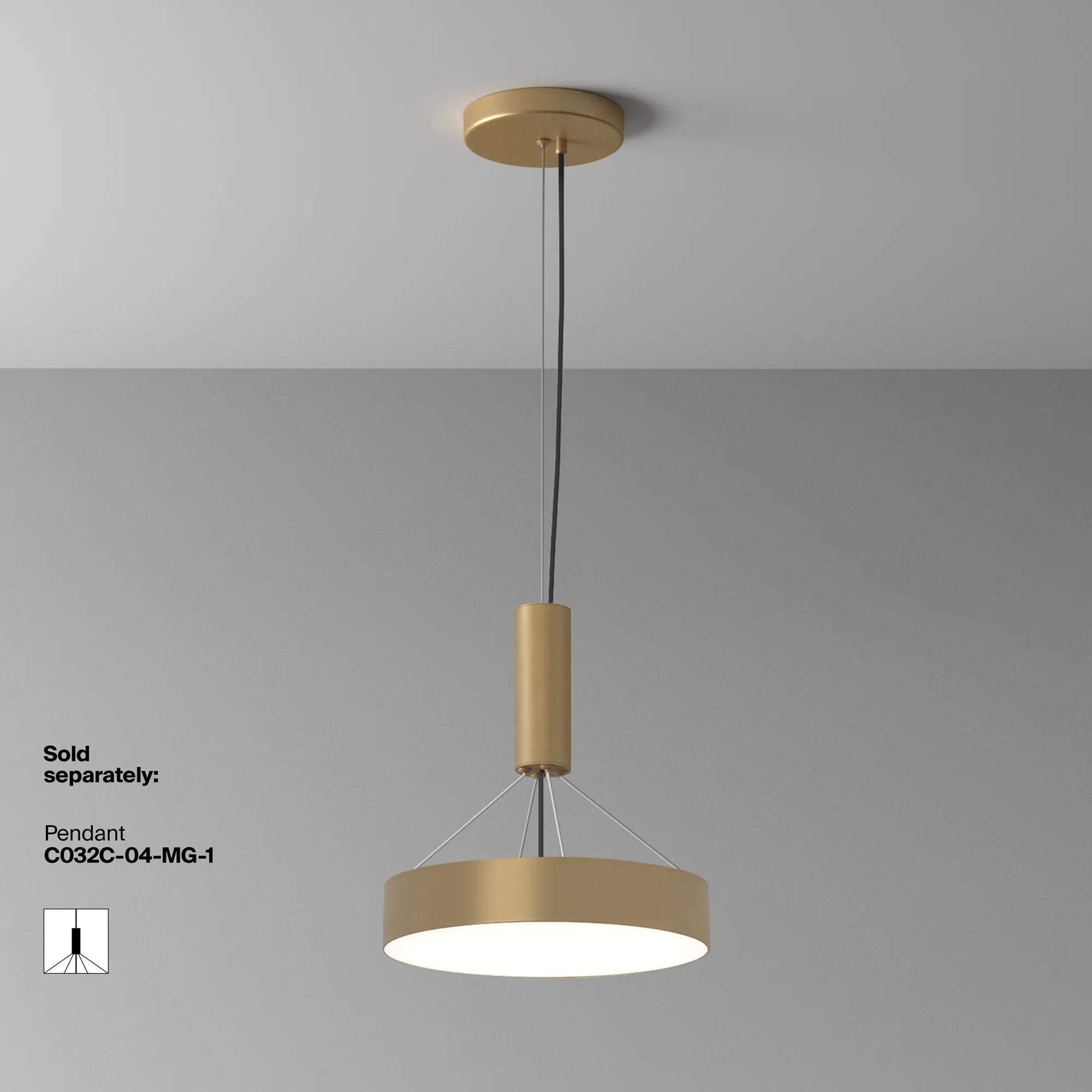 картинка Потолочный светильник Technical C032CL-36W4K-RD-MG