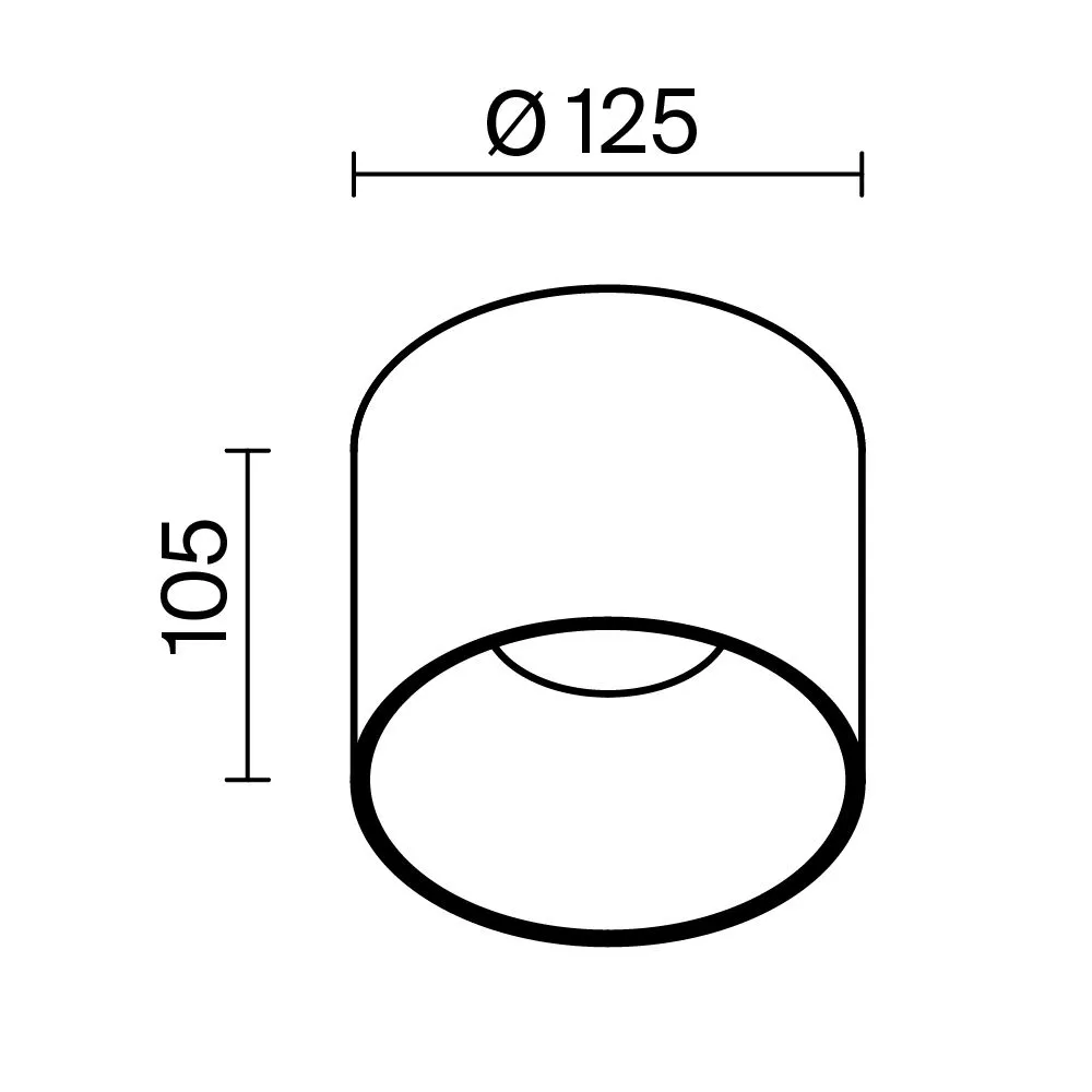 картинка Потолочный светильник Technical C064CL-01-25W4K-D-RD-B