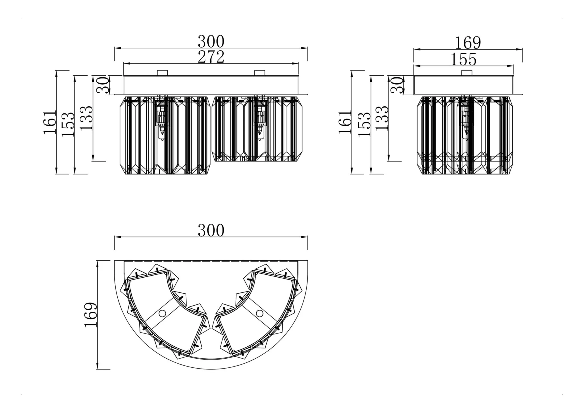 картинка Настенный светильник (бра) Maytoni MOD083WL-02CH