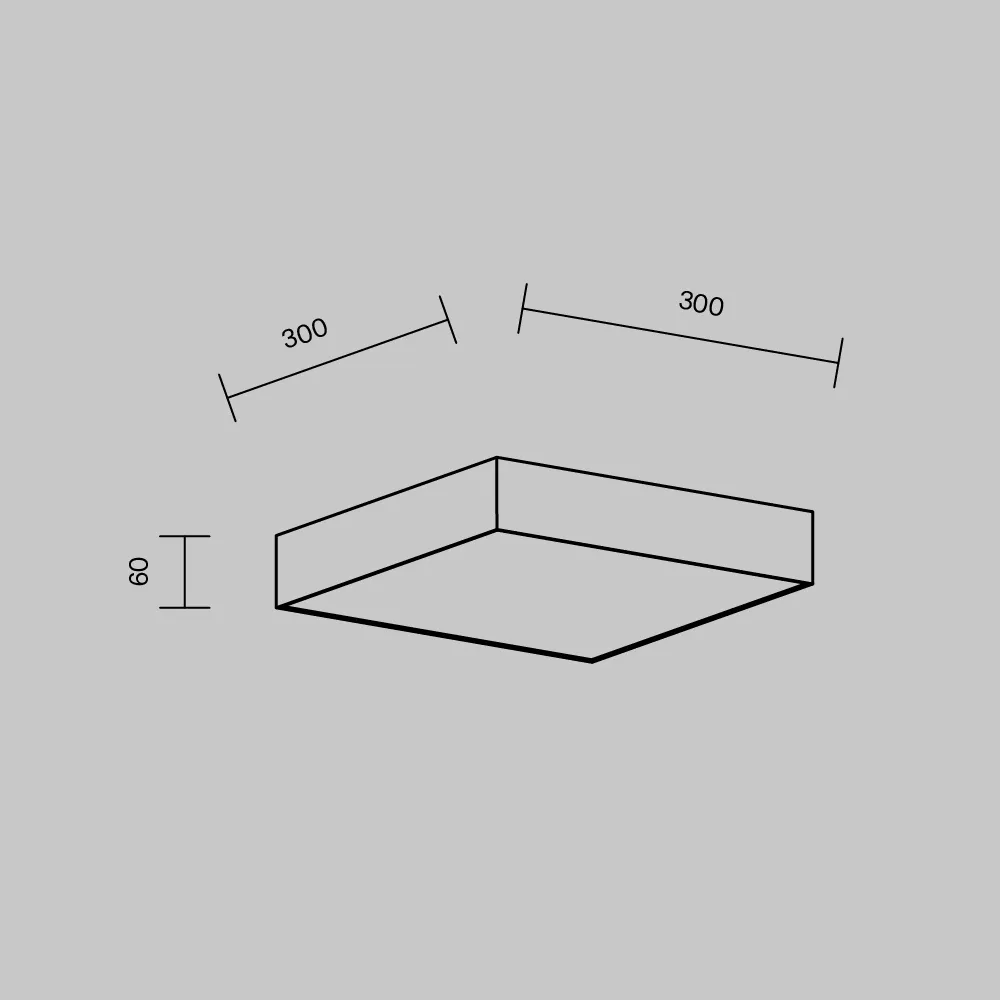 картинка Потолочный светильник Technical C032CL-36W3K-SQ-B