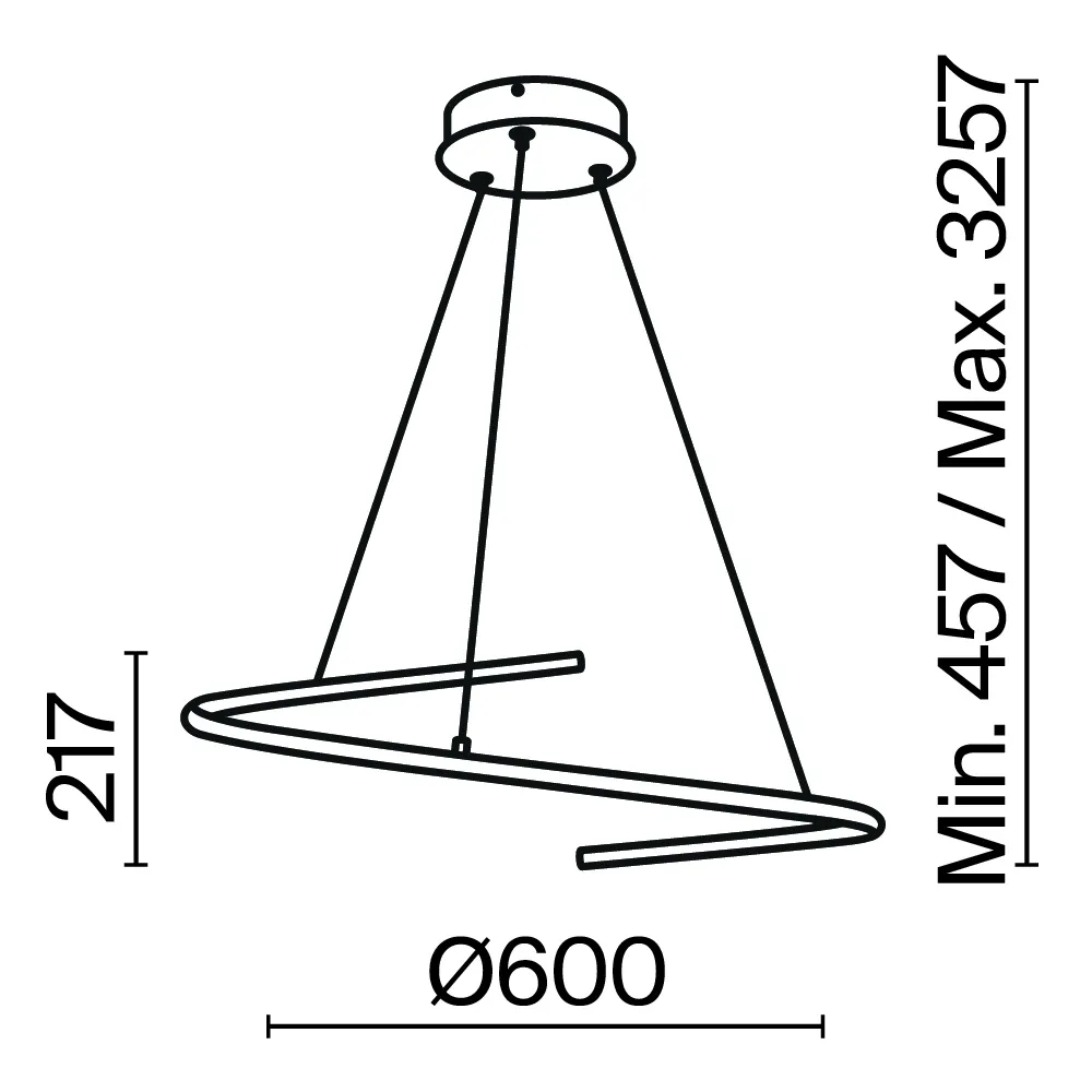 картинка Подвесной светильник Maytoni MOD242PL-L33BK
