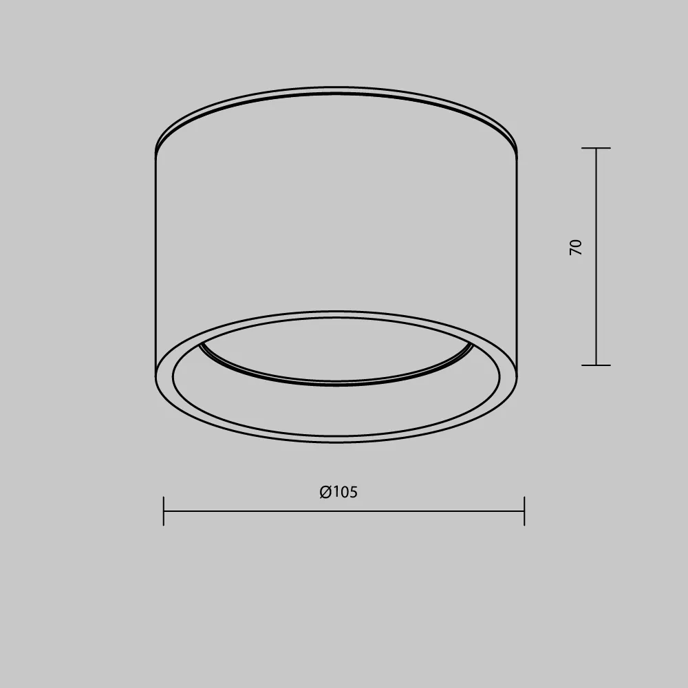 картинка Потолочный светильник Technical C090CL-10W3K-B