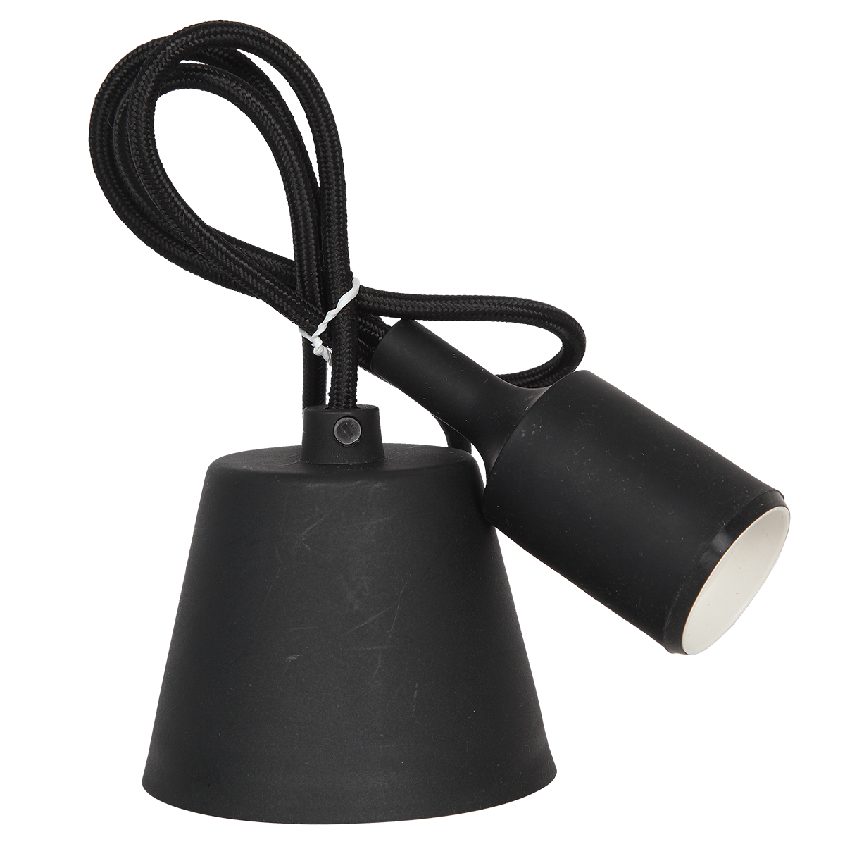 картинка Патрон Е27 силиконовый со шнуром 1м черный IN HOME