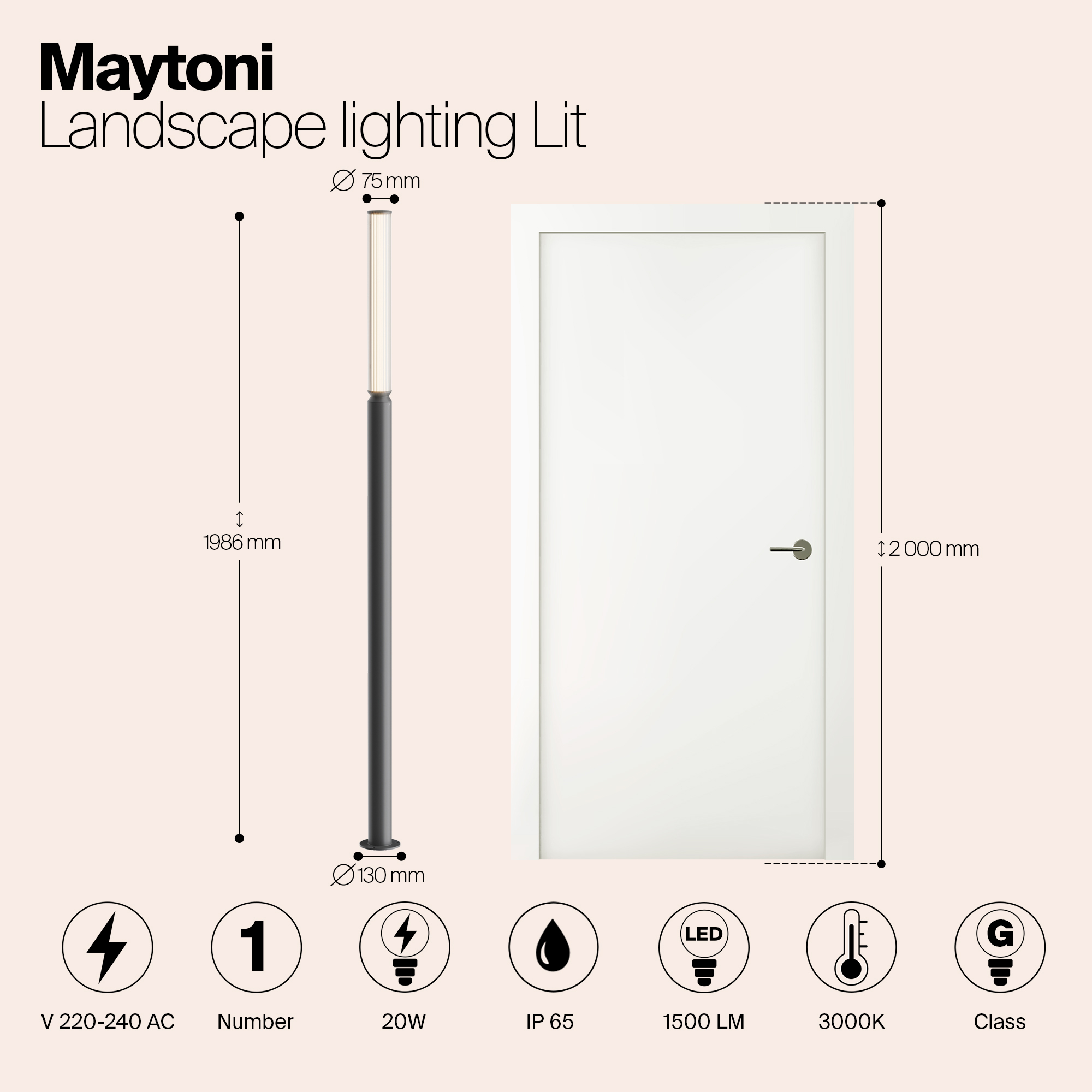 картинка Ландшафтный светильник Outdoor O593FL-L20GF3K