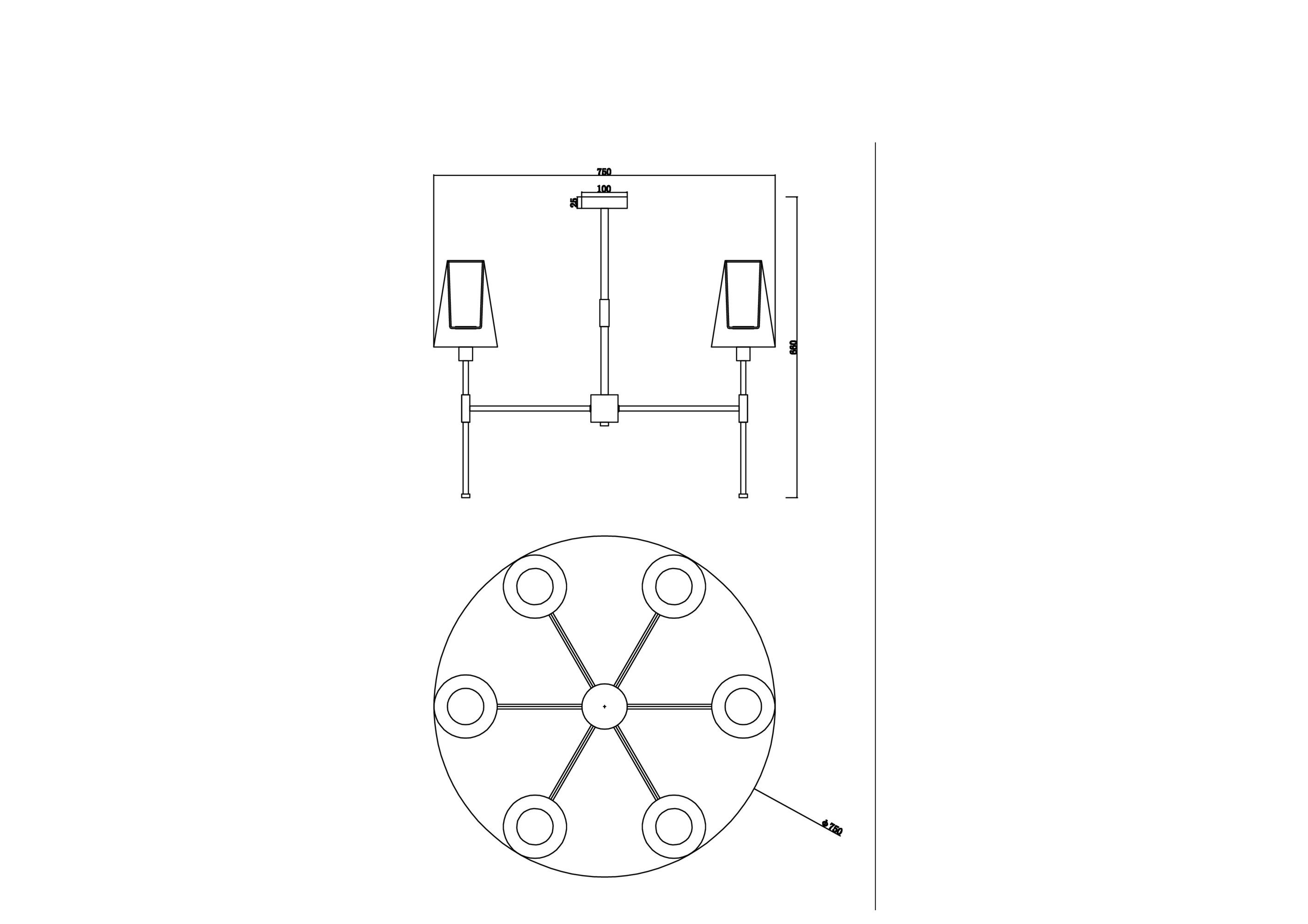 картинка Люстра Freya FR5196PL-06BBS