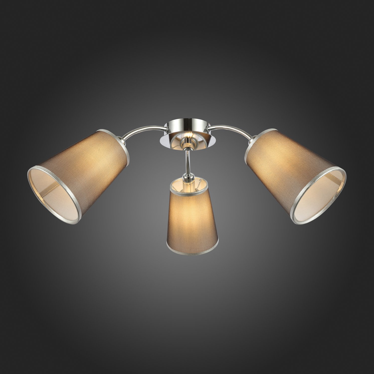 картинка SLE103002-03 Светильник потолочный Хром/Черный E14 3*40W