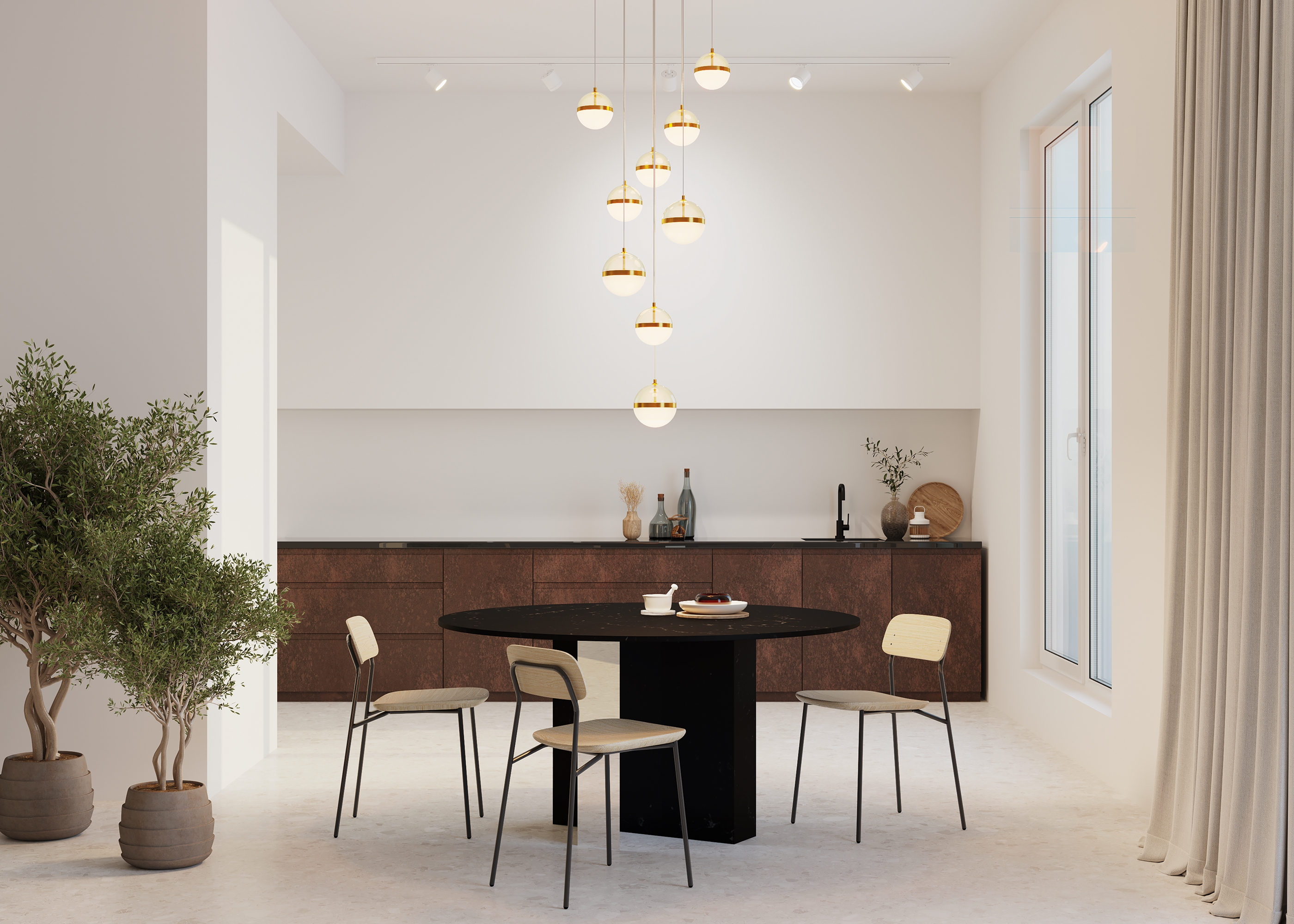 картинка Подвесной светильник Maytoni MOD295PL-L120BBS3K