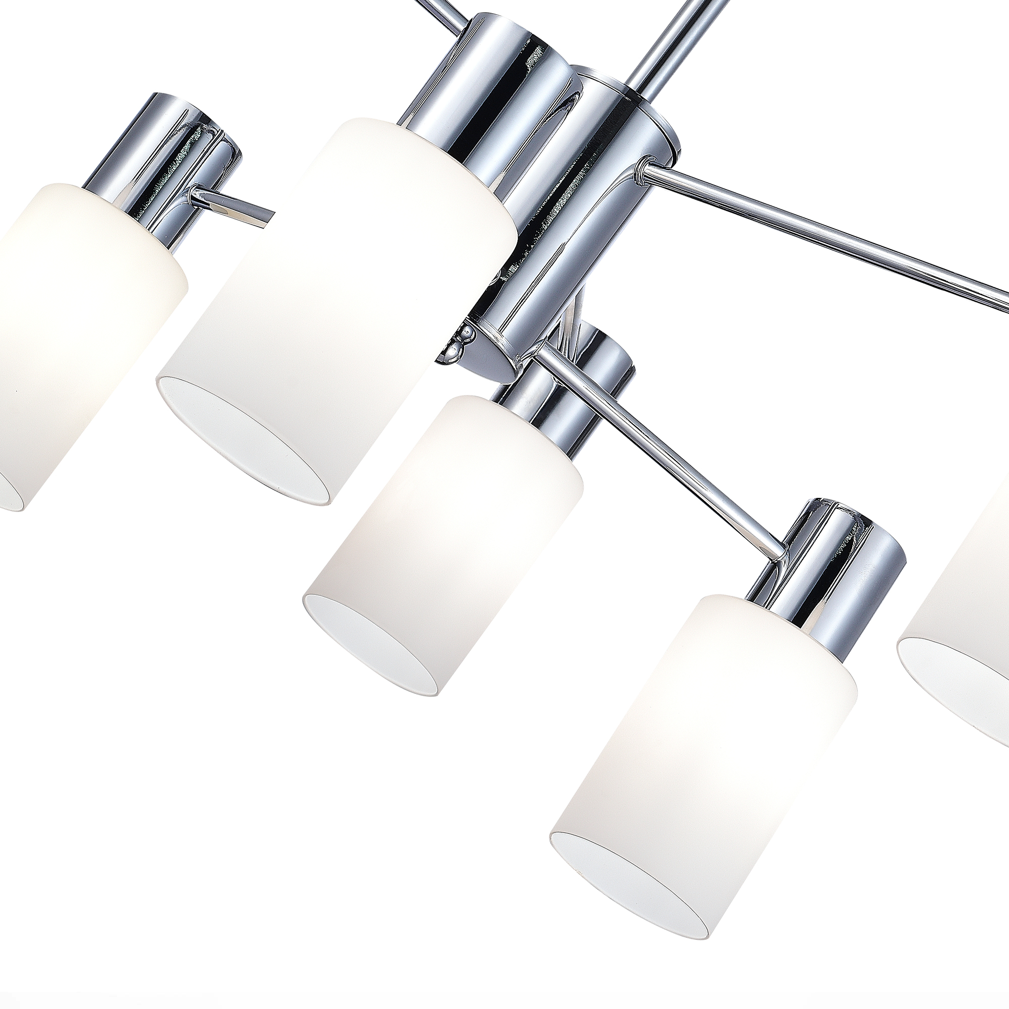 картинка SLE1139-102-06 Светильник потолочный Хром/Белый E14 6*60W