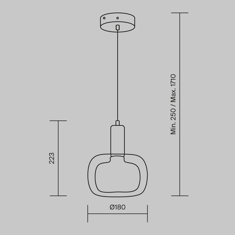 картинка Подвесной светильник Maytoni MOD411PL-01G