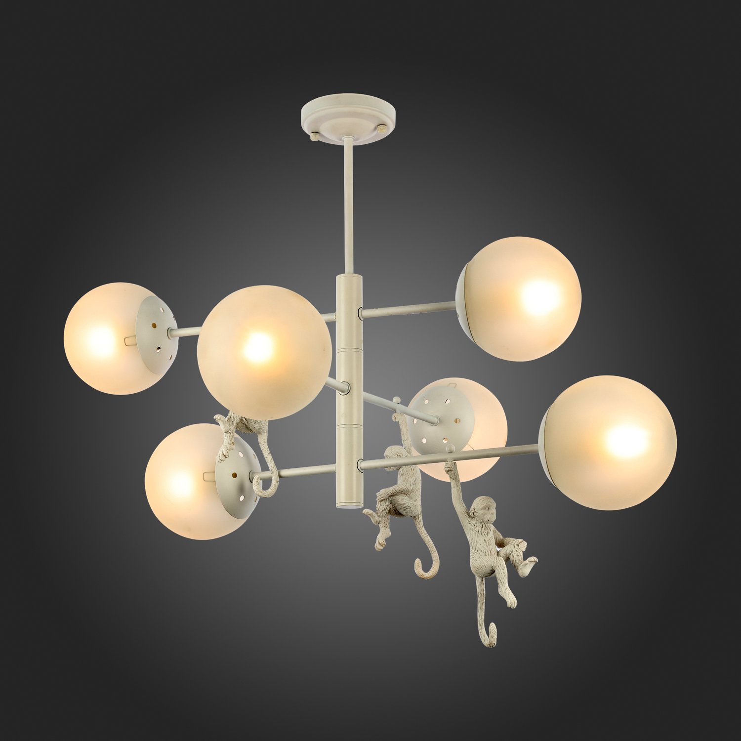 картинка SLE115103-06 Светильник потолочный Белый/Белый E14 6*60W