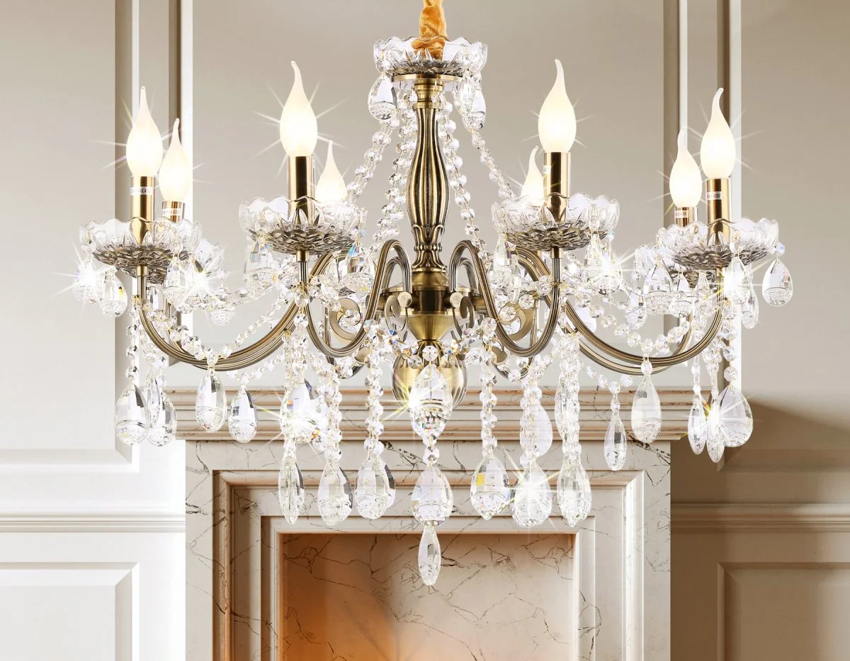 картинка Подвесная классическая люстра с хрусталем TR4950