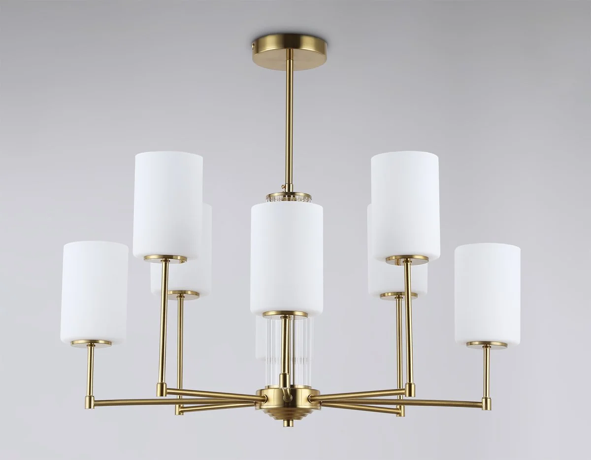 картинка Люстра со стеклянными плафонами на штанге LH56217