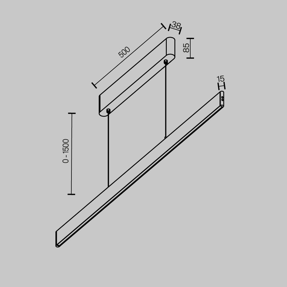 картинка Подвесной светильник Technical P109PL-36W2.7-6K-BS