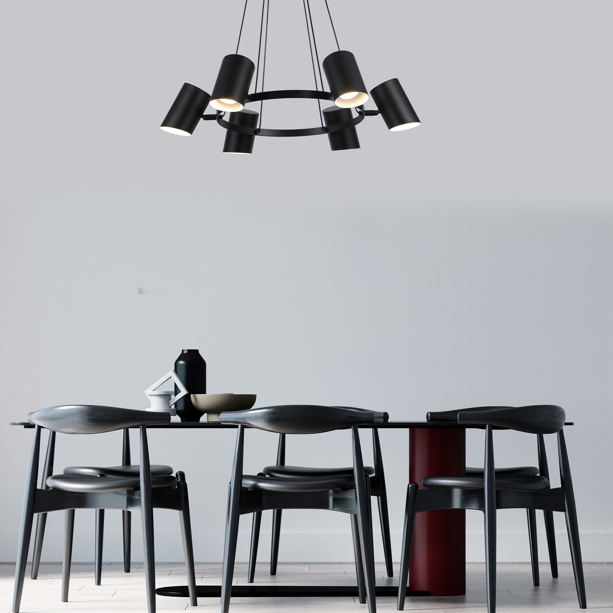 картинка Умный подвесной светильник 70147/6 черный Smart