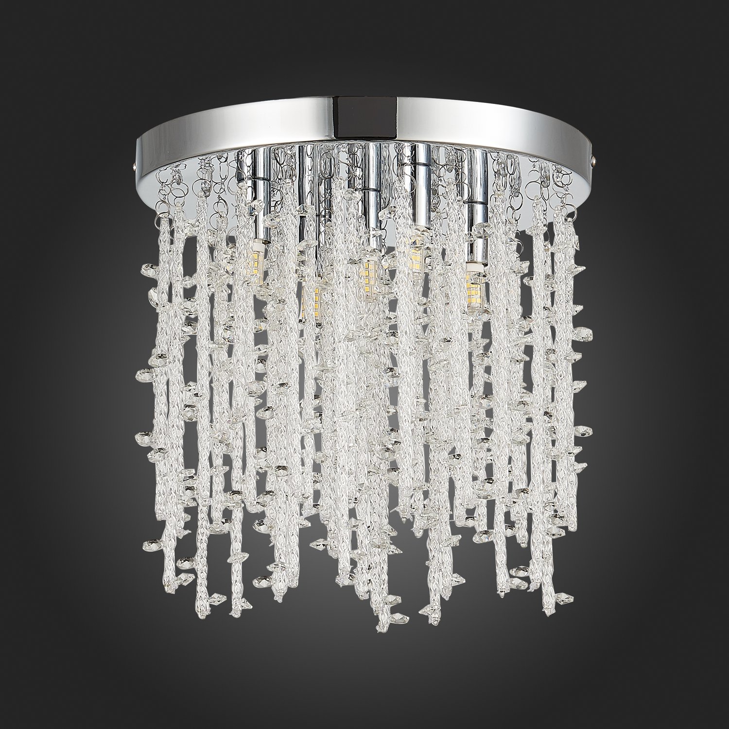 картинка SLE103302-05 Светильник потолочный Хром/Прозрачный G9 LED 5*3W