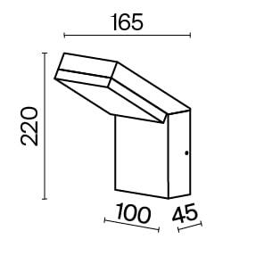 картинка Настенный светильник (бра) Outdoor O595WL-L12B3K