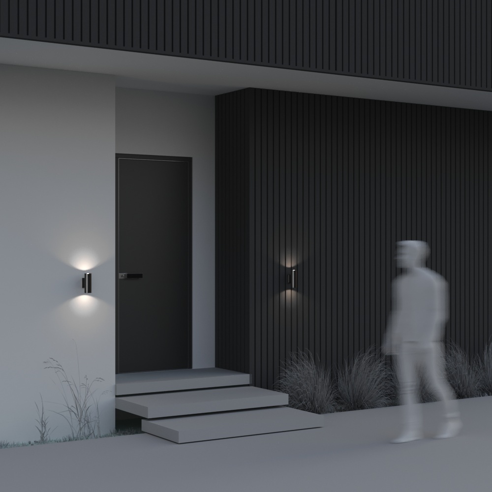 картинка Настенный светильник (бра) Outdoor O574WL-02B