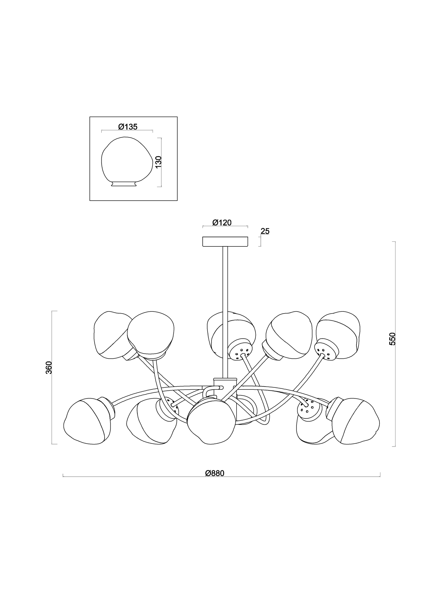 картинка Люстра Freya FR8017PL-10MG