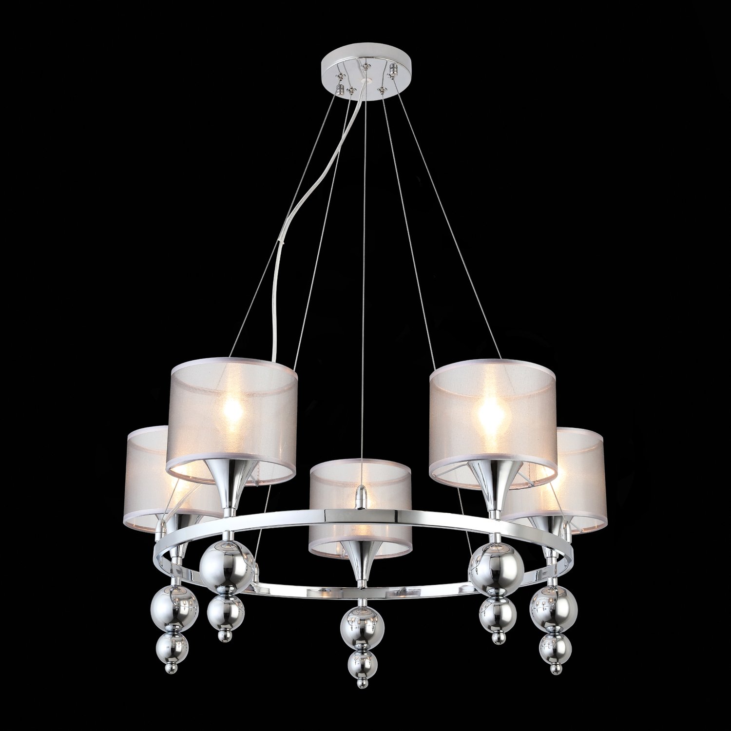 картинка SLE107103-05 Светильник подвесной Хром/Серебристый E14 5*40W