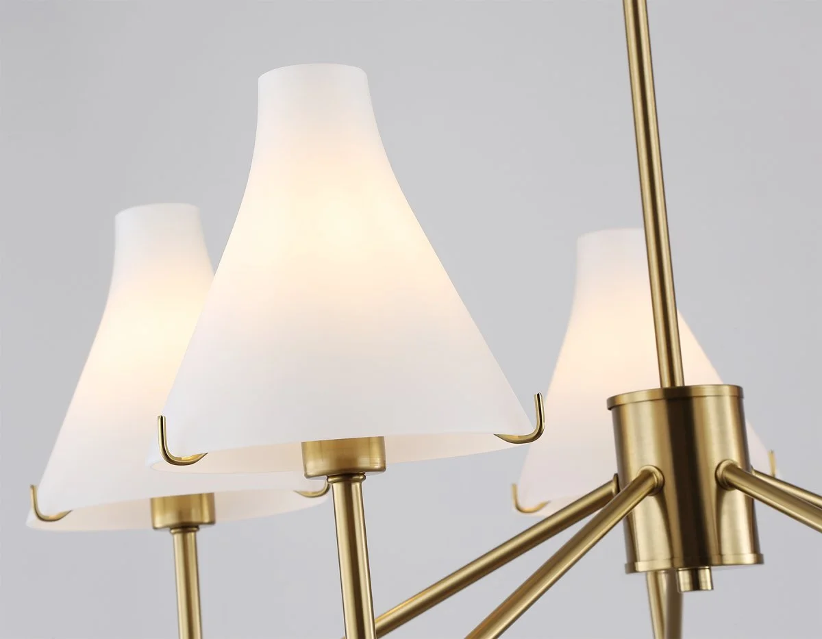 картинка Люстра со стеклянными плафонами на штанге LH57133