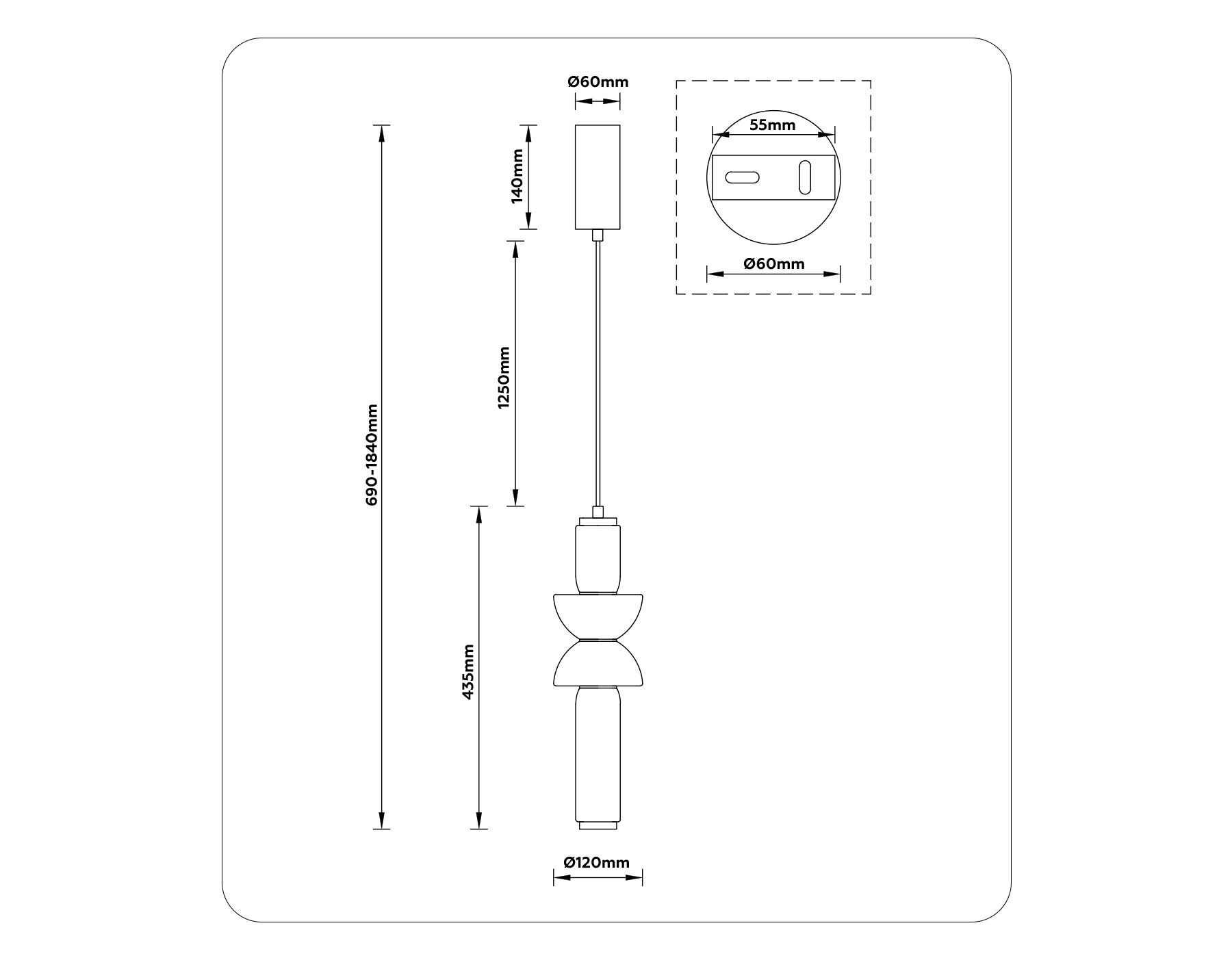 картинка Подвесной светодиодный светильник