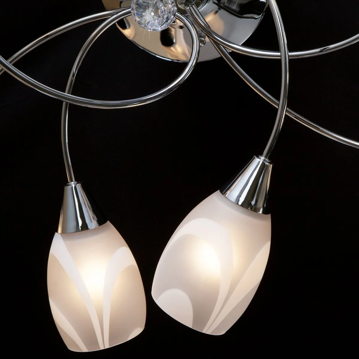 картинка Потолочная люстра с плафонами 2275/9 хром