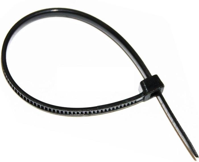 картинка Хомут КСС-А 4,8х300 нейлоновый с УФ защитой черный (100штук/упаковка) IN HOME